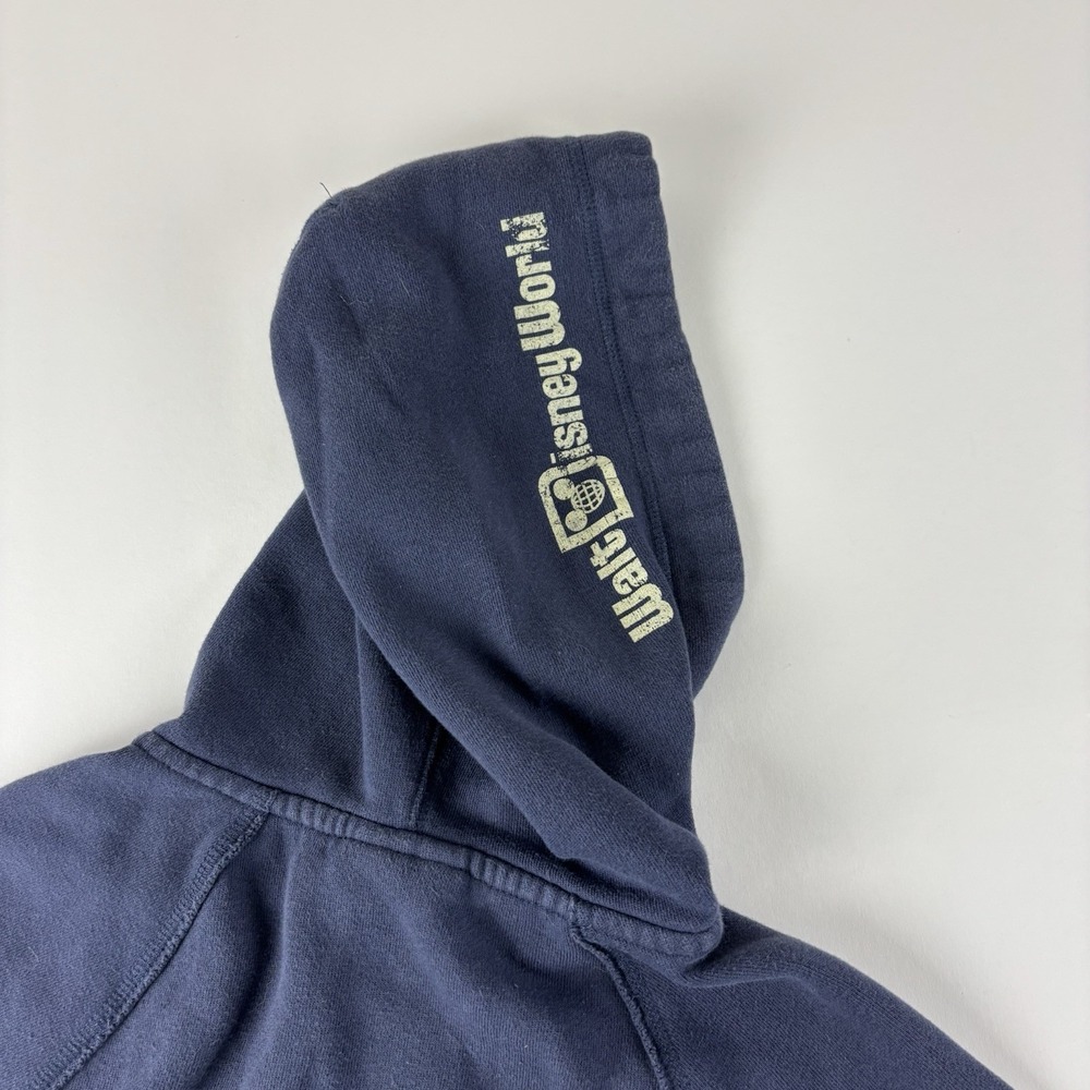 Disney Hoodie Womens Small Blue Sweatshirt 1971 Park Throwback Long Sleeve - Picture 4 of 8